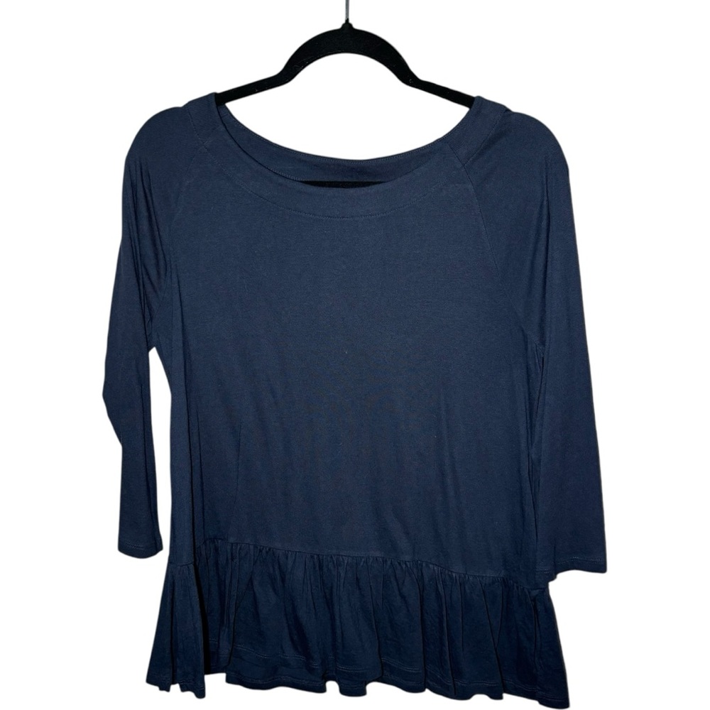 Lilla P Scoop Neck Peplum‎ Top